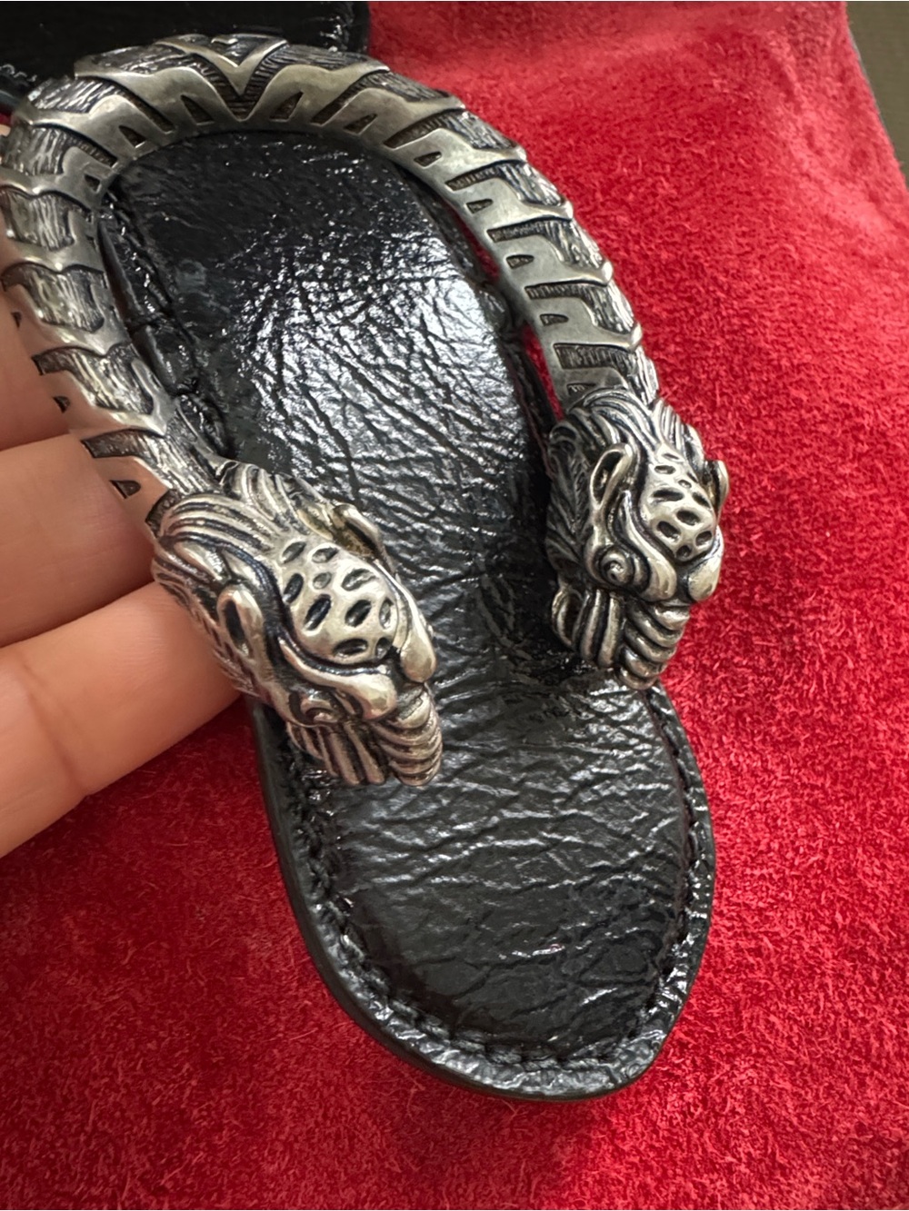 GUCCI Red Suede Medium Dionysus Bucket Bag - Picture 13 of 13